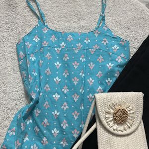 Light Blue Cotton Top