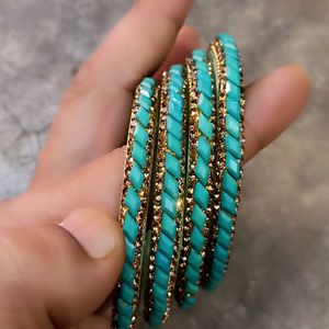 Ramagreen color designer Glass Bangles