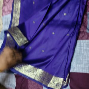 Purple Silk Saree