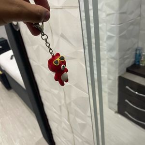 Red teddy keyring