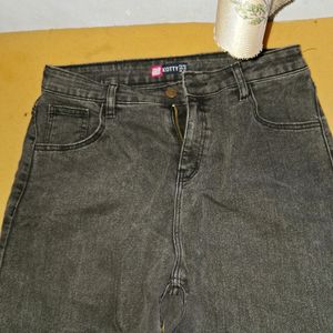 Grey Straight Jean For Women