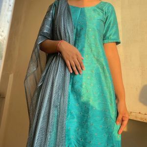 SHORT Chanderi Kurti And Bracket