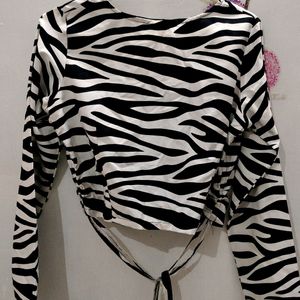 New Zebra Print Top