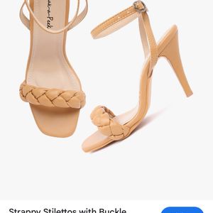 Branded Sneak A Peak Nude Heels