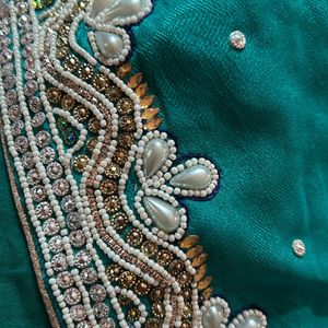 Sea Green Colour Saree