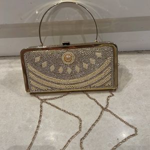 Golden Party Clutch