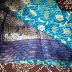 Beautiful Fancy Saree With Blouse