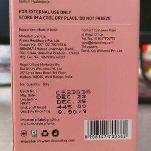 Dot & Key Sunscreen 50 g