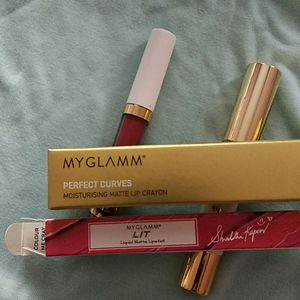 Lip Crayon And Matte Lipstick