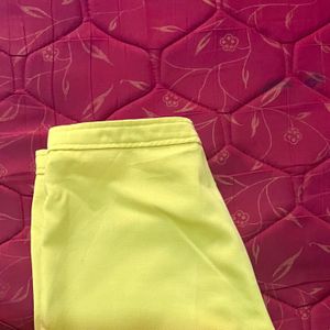 Yellow Color Bootcut Pant