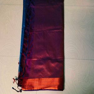 Full Shinning Banaras silk saree