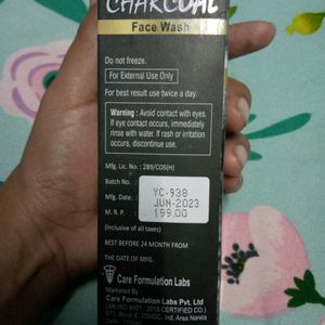 Charcoal Face Wash + One Freebies