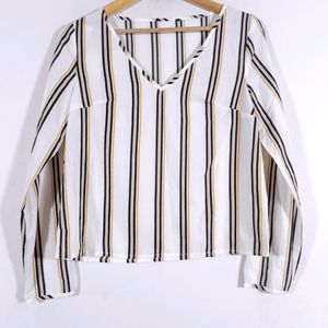 White MultiStripped Top(Women's)