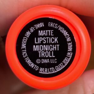 Matte lipstick Midnight Troll from MAC