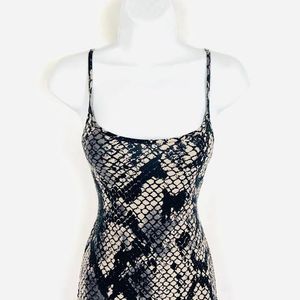 Topshop Snakeskin Print Maxi