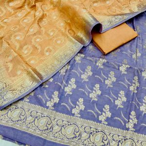 Pure Banarasi Dress Material