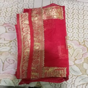 Brand New Red Saree