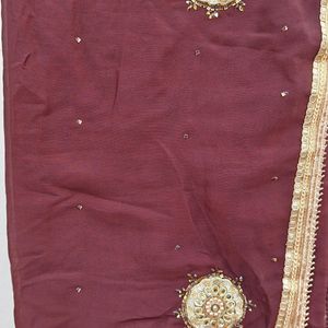 Saree With Stiched Blouse