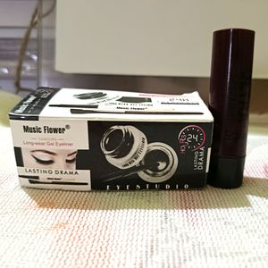 Two Gel Eyeliner With Lipstick