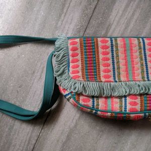 Multicolour Traditional Sling Bag