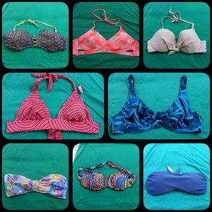 Like New Mix Size Branded Beach Bralette Set Of 8