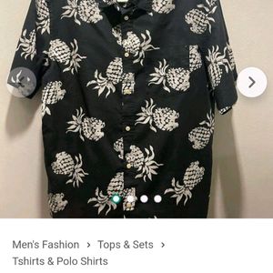 H&M black Floral Print Shirt