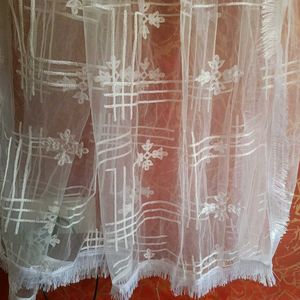 White Net Dupatta