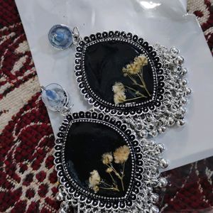 Resin Jhumka Or Earrings