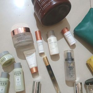 Luxury/ Drugstore Empties Bottles With Free Pouch