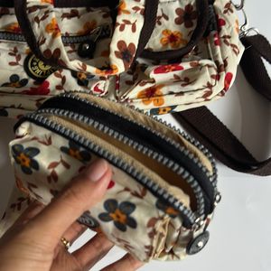 Kipling Floral Bag 🌸🌿💕