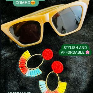 1+1 Sunglasses & Earrings