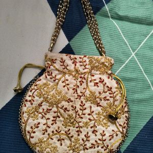 Embroidery Potli Bag