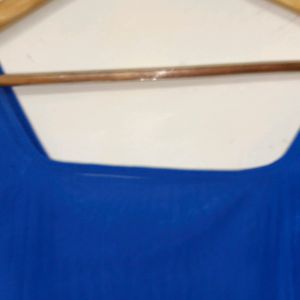 Trendy New Blue Crop Top For Women