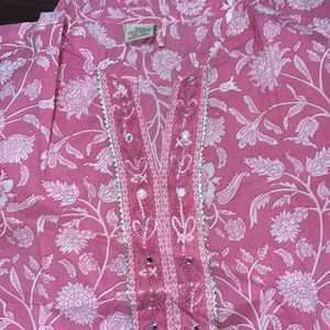 Cotton Kurti Pink