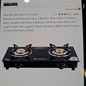 Wonderchef Glass Cooktop With 2 Burners