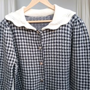 Gingham Cardigan