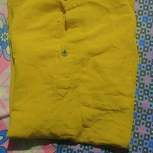 Yellow Like New Haldi Wear Kurta