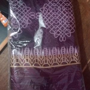 COTTON KOLAM SAREE WITH RUNNING BLOUSE