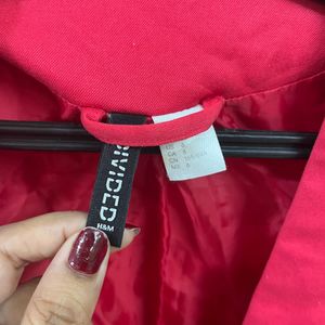 H&m Red Elegant Blazer Jacket Coat