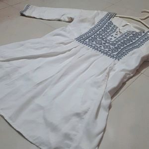 White Short Kurti For Women