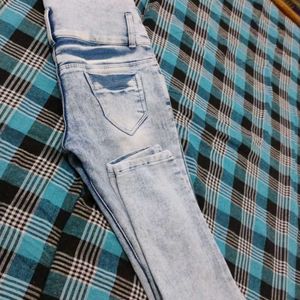 A Blue Shaded Denim Jeans