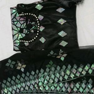 Black Dress Full Set Dupatta Pant Top Only Cash