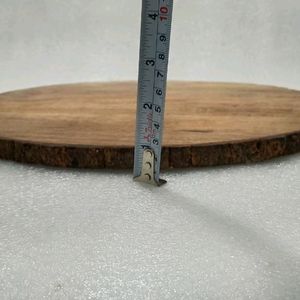 Round Wooden Chopping Board With Bark