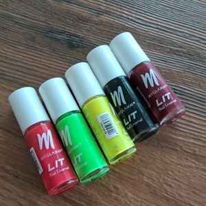 Myglamm Set Of 5 Nailpolish