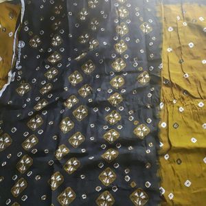 Pure Cotton Bandini Print Saree