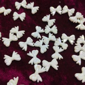 50 Pis White Bow