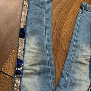 Blue Sequins Denim 2-3.5 Yr