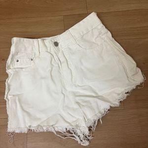 White Denim Hot Pants