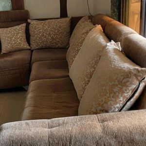 L Size Sofa Set With Cushions