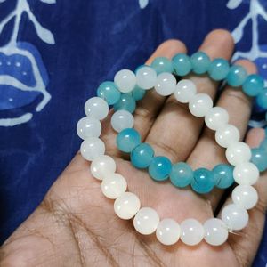 Blue & White Bracelet | Glass Beads Bracele